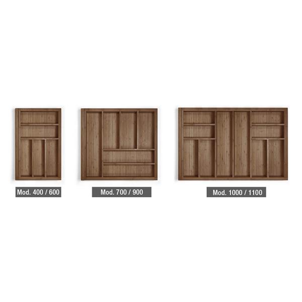 CUBERTERO DE MADERA EXTENSIBLE NOGAL