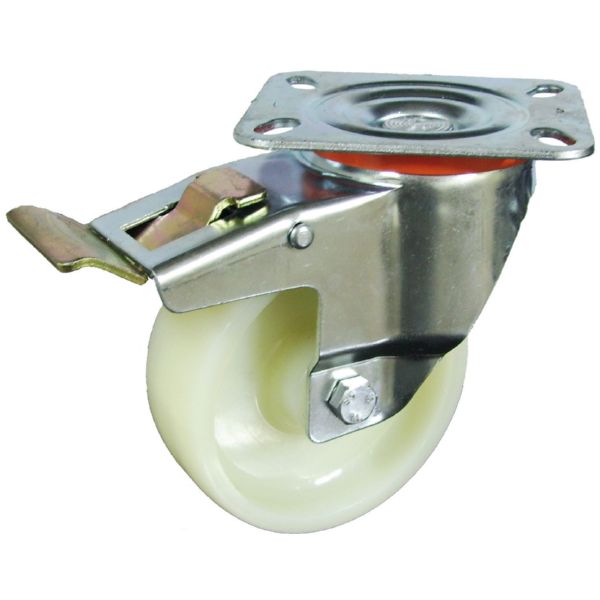 RUEDAS AFO SERIE 201 NYLON CON FRENO