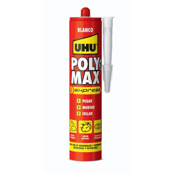 ADHESIVO POLYMAX EXPRES BLANCO CARTUCHO 425 GR