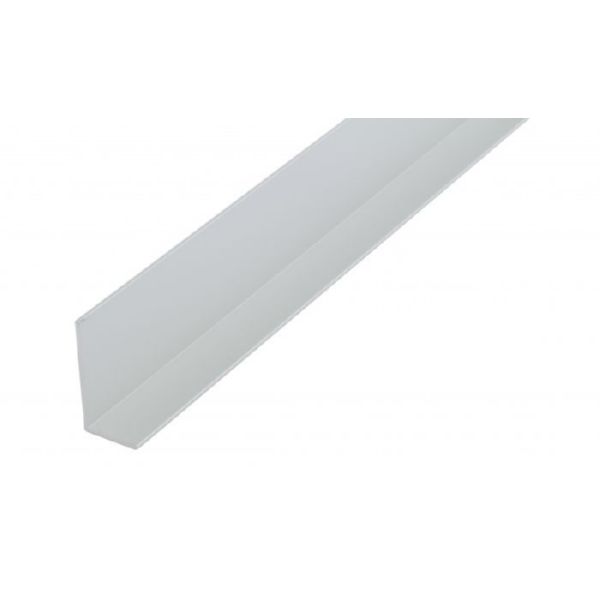 ANGULO 20x10  2,50 MTS ALUMINIO PLATA