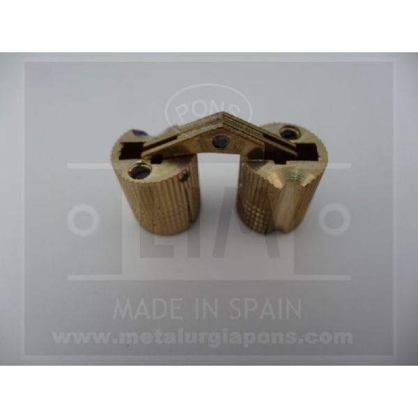 BISAGRA INVISIBLE LATON RED Ø12 mm  (Ref. 458/274)