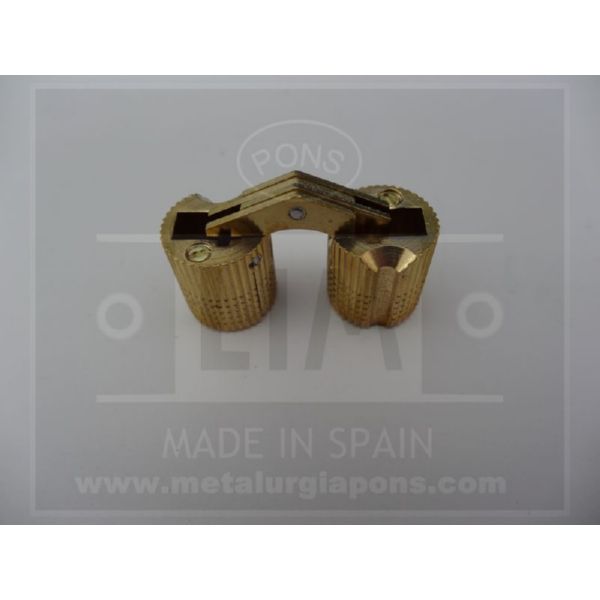 BISAGRA INVISIBLE LATON RED Ø14 mm  (Ref. 458/275)