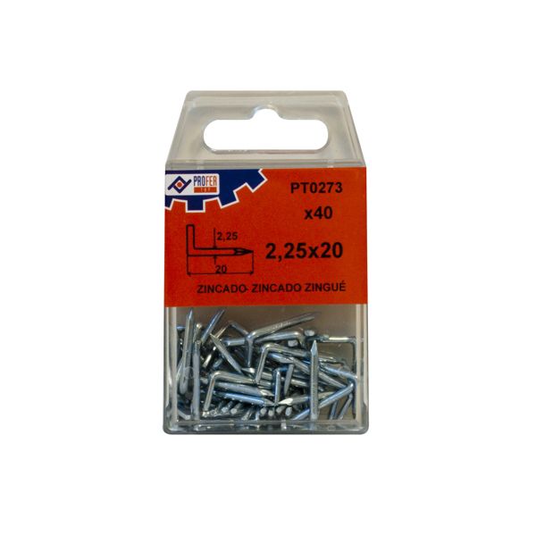 BLISTER ALCAYATA ACERO 2,25 x 20 (40 uds)