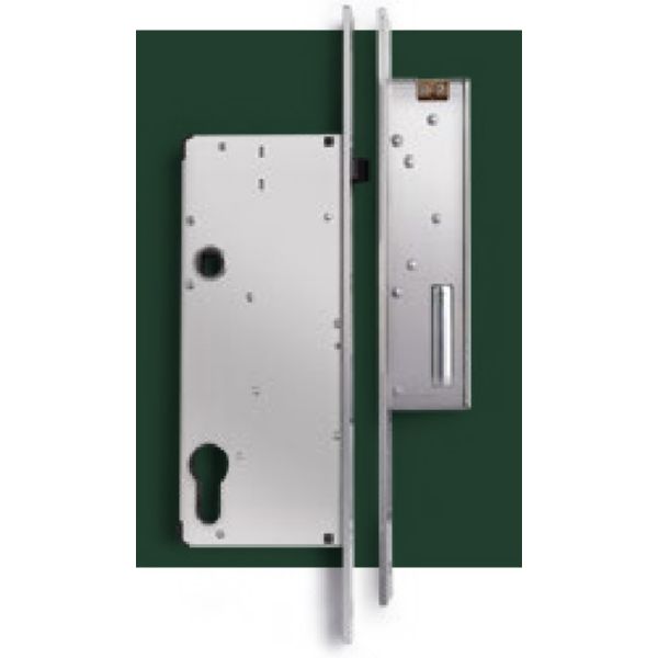 CERRADURA ELECTRICA TWIN LOCK 1350 12 V AC/DC FRONTAL LARGO