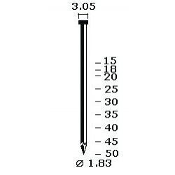 CLAVO AS     ACERO 1,8 X 35  (Caja 1.500 Uds)