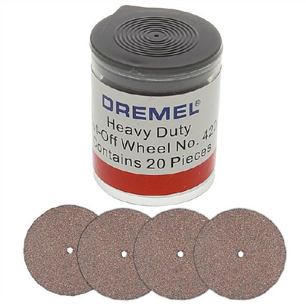 DREMEL 20 DISCOS DE CORTE PARA TRABAJOS DUROS DE 24 MM (420)