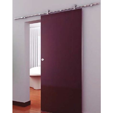 KIT GUIA PUERTA CORREDERA SIENNA MADERA 120KG 2MT INOX