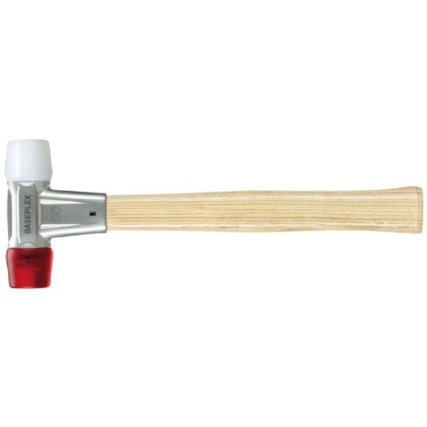 MARTILLO BOCA NYLON HALDER BASEPLEX BLANCO/ROJO 40MM
