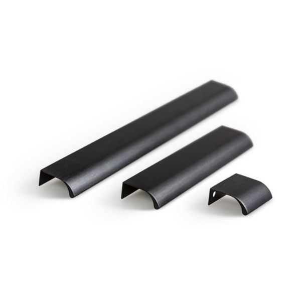 ONA - Tir perfil negro cepillado 50 mm CC 32 mm