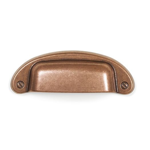 PETRA - Tirador de cazoleta cobre antiguo 97 mm CC 64 mm