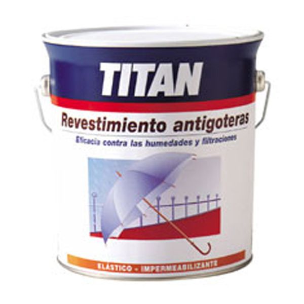 PINTURA ANTIGOTERAS ROJO TEJA 1L TITAN