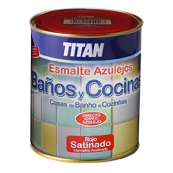 PINTURA ESMALTE AZULEJO BLANCO SAT.750ML TITAN