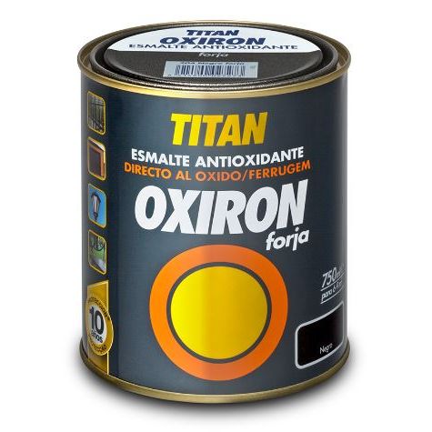PINTURA OXIRON FORJA NEGRO 750ML TITAN