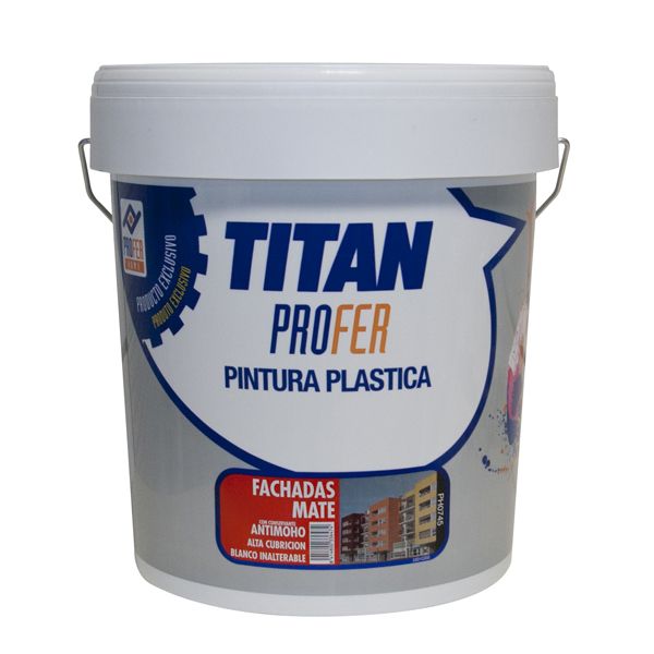 PINTURA PLASTICA MATE BLANCA   5K TITAN FACHADA PROFER