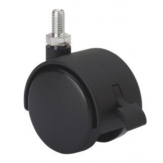 RUEDA ALEX 1-0405  50MM POLIAMIDA NEGRA CON FRENO